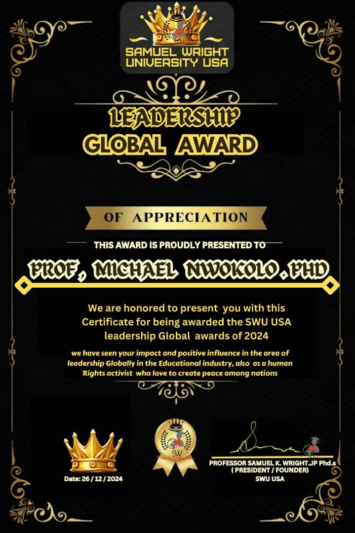 Mock award of excellence