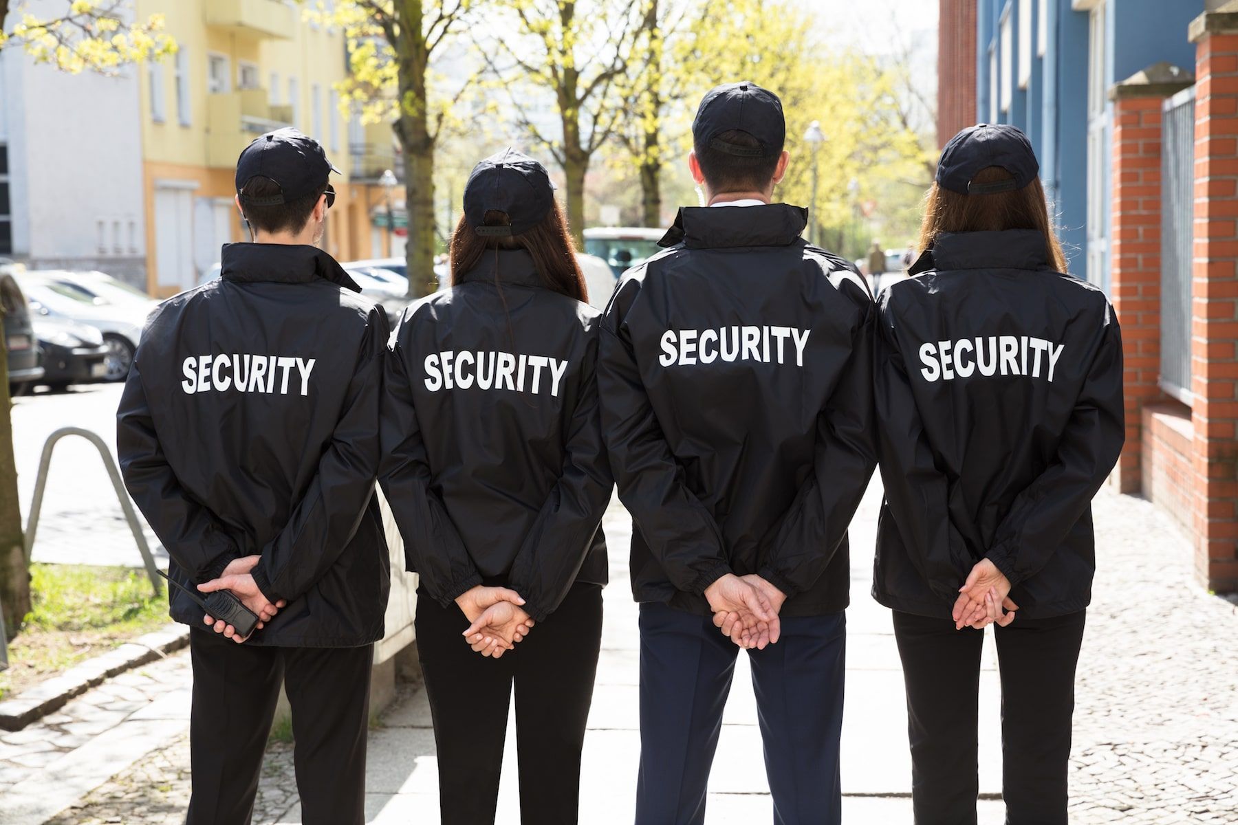Security officers in training